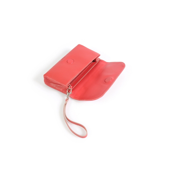Handmade Italian Leather Women's Small Wristlet-Roma - Handmade Italian Leather Women's Small Wristlet-Roma - Image 3 of 5