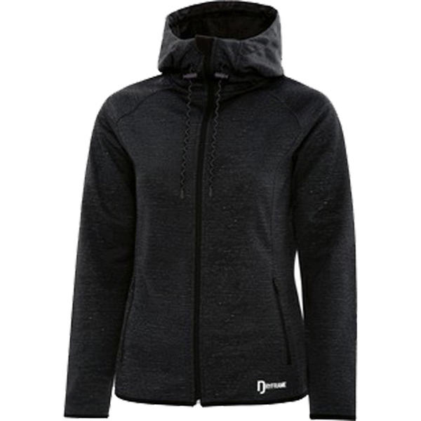 DRYFRAME® Ladies' Dry Tech Fleece Full Zip Hooded Jacket - DRYFRAME® Ladies' Dry Tech Fleece Full Zip Hooded Jacket - Image 2 of 4