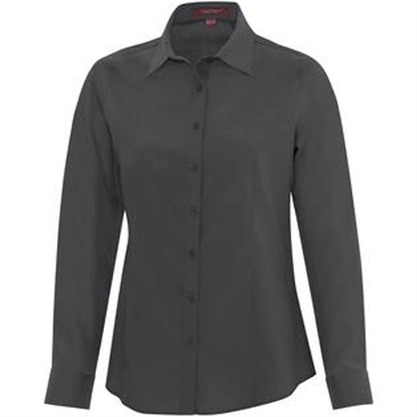 Coal Harbour® Everyday Long Sleeve Woven Ladies' Shirt - Coal Harbour® Everyday Long Sleeve Woven Ladies' Shirt - Image 5 of 8