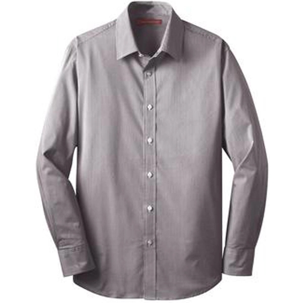 COAL HARBOUR® MINI STRIPE STRETCH WOVEN SHIRT - COAL HARBOUR® MINI STRIPE STRETCH WOVEN SHIRT - Image 2 of 4