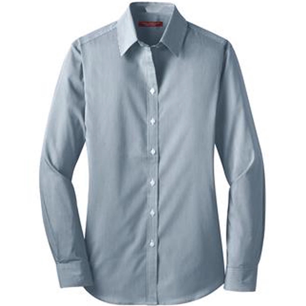 COAL HARBOUR® MINI STRIPE STRETCH WOVEN LADIES' SHIRT - COAL HARBOUR® MINI STRIPE STRETCH WOVEN LADIES' SHIRT - Image 0 of 5