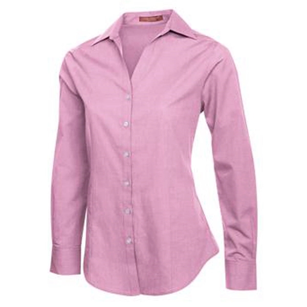 Coal Harbour® Textured Woven Ladies'  Shirt - Coal Harbour® Textured Woven Ladies'  Shirt - Image 3 of 5
