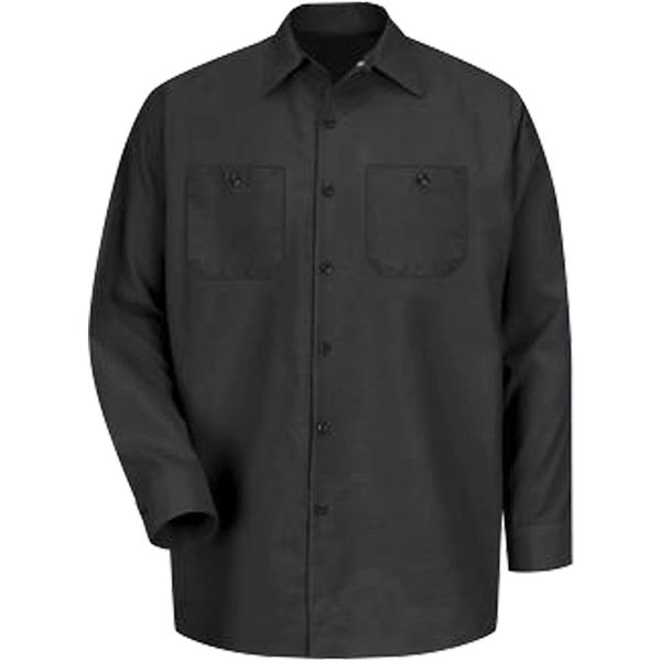 Red Kap® Industrial Long Sleeve Work Shirt - Red Kap® Industrial Long Sleeve Work Shirt - Image 3 of 10