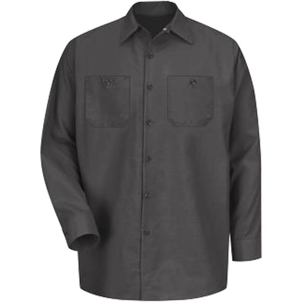 Red Kap® Industrial Long Sleeve Work Shirt - Red Kap® Industrial Long Sleeve Work Shirt - Image 4 of 10
