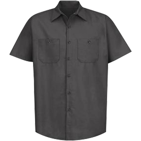 Red Kap® Industrial Short Sleeve Work Shirt - Red Kap® Industrial Short Sleeve Work Shirt - Image 4 of 10
