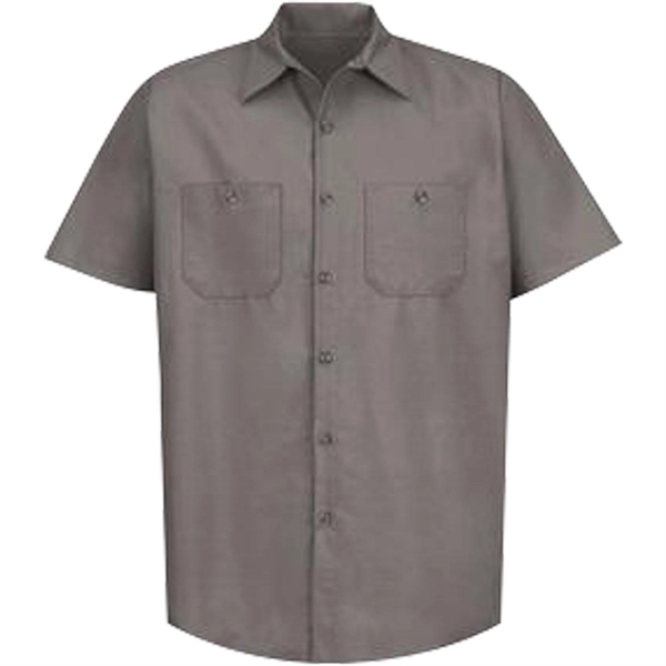 Red Kap® Industrial Short Sleeve Work Shirt - Red Kap® Industrial Short Sleeve Work Shirt - Image 6 of 10