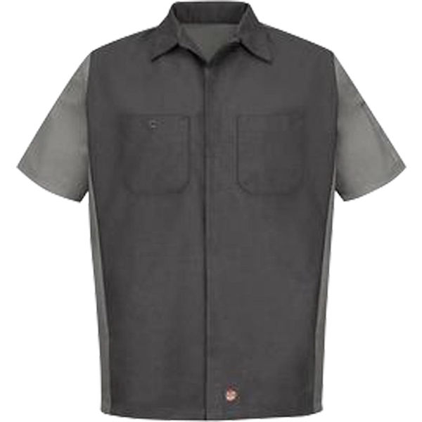 Red Kap® Short Sleeve Woven Crew Shirt - Red Kap® Short Sleeve Woven Crew Shirt - Image 2 of 6
