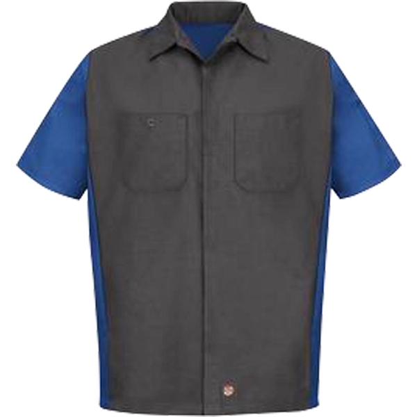 Red Kap® Short Sleeve Woven Crew Shirt - Red Kap® Short Sleeve Woven Crew Shirt - Image 3 of 6