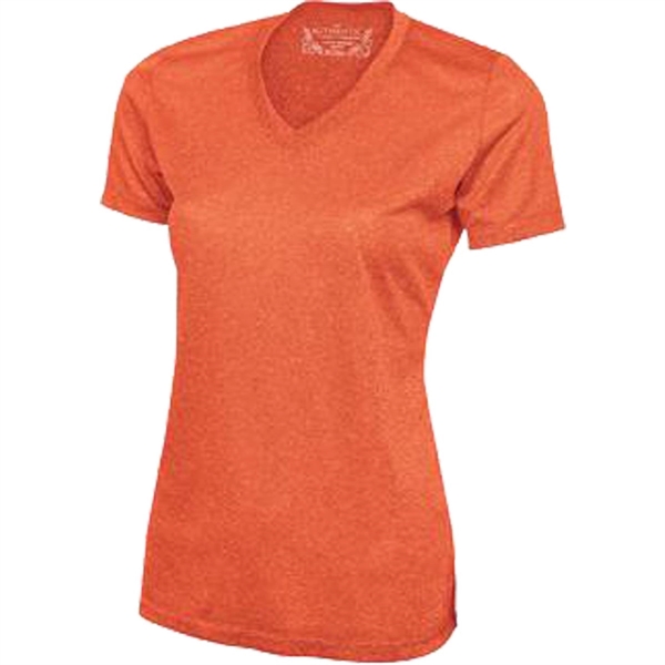 ATC™ Pro Team Heather ProFormance V-Neck Ladies' Tee - ATC™ Pro Team Heather ProFormance V-Neck Ladies' Tee - Image 6 of 9