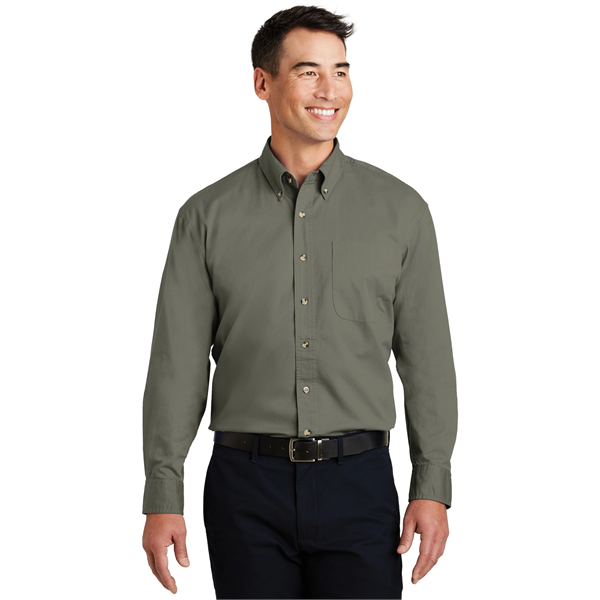 Port Authority Long Sleeve Twill Shirt. - Port Authority Long Sleeve Twill Shirt. - Image 0 of 38