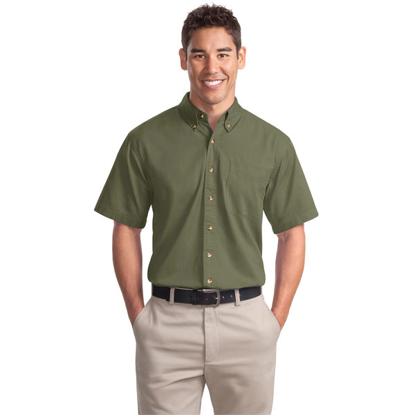 Port Authority Short Sleeve Twill Shirt. - Port Authority Short Sleeve Twill Shirt. - Image 1 of 28