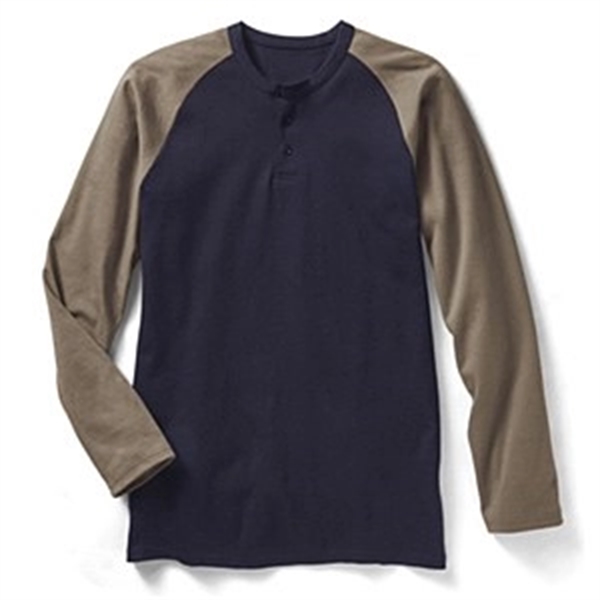 Rasco® FR Two Toned Henley T-Shirt - Rasco® FR Two Toned Henley T-Shirt - Image 0 of 3