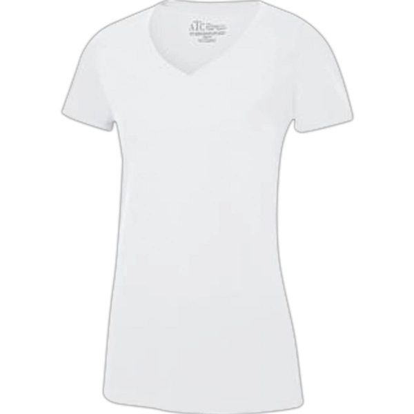 Ladies' ATC™ Eurospun V-Neck Tee - Ladies' ATC™ Eurospun V-Neck Tee - Image 4 of 27