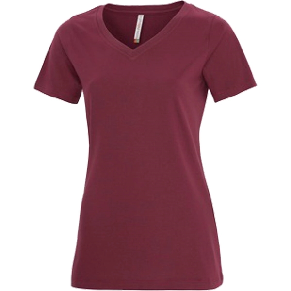 Ladies' ATC™ Eurospun V-Neck Tee - Ladies' ATC™ Eurospun V-Neck Tee - Image 16 of 27