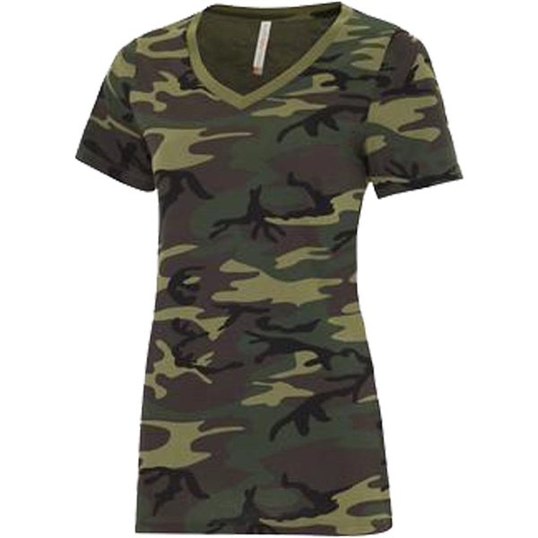 Ladies' ATC™ Eurospun V-Neck Tee - Ladies' ATC™ Eurospun V-Neck Tee - Image 19 of 27