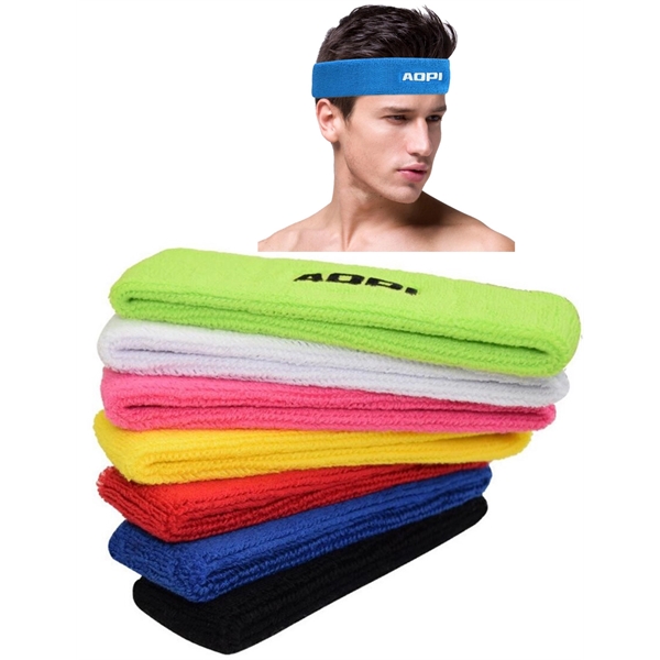 Heavyweight Terry Headband With Direct Embroidery - Heavyweight Terry Headband With Direct Embroidery - Image 0 of 0