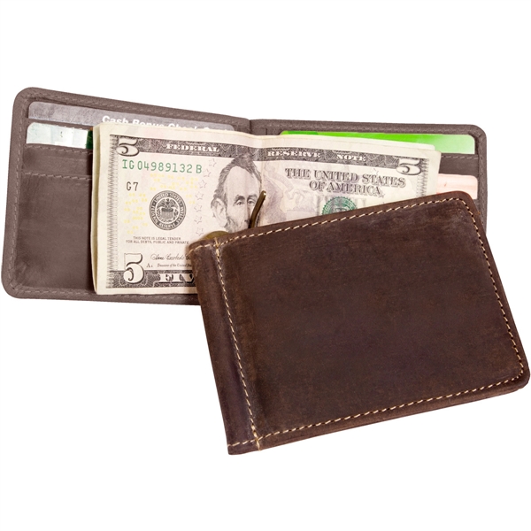 Bryce Canyon Leather Money Clip/Wallet