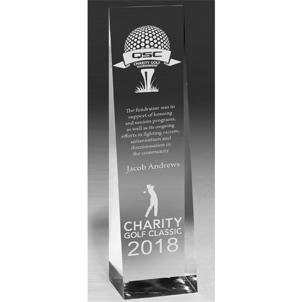 2" Thick Obelisk Acrylic Award