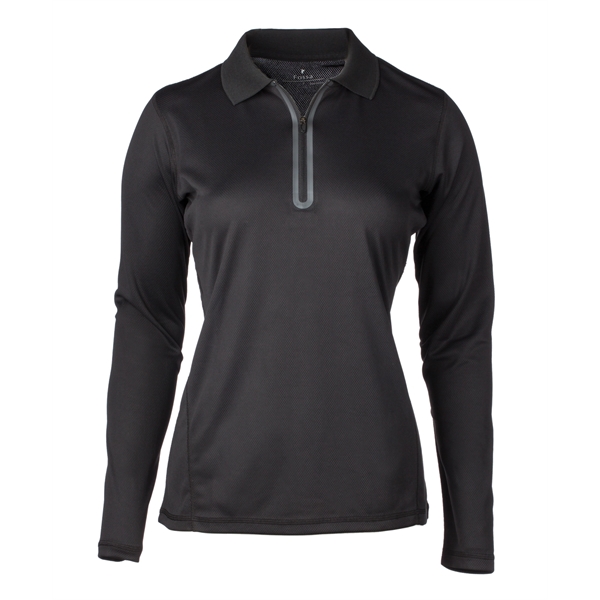 Ladies Riviera Long Sleeve Polo - Ladies Riviera Long Sleeve Polo - Image 2 of 3