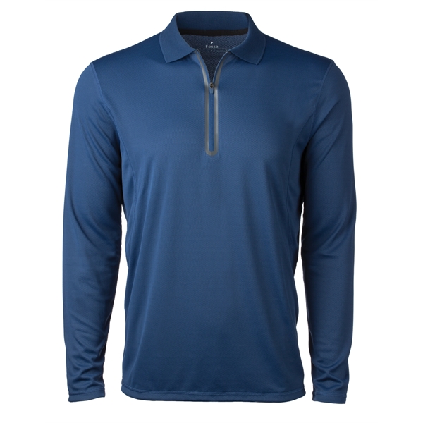 Men's Riviera Long Sleeve Polo - Men's Riviera Long Sleeve Polo - Image 1 of 4