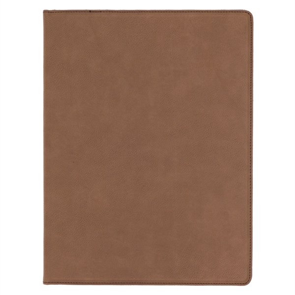 9 1/2" x 12" Leatherette Dark Brown Portfolio - 9 1/2" x 12" Leatherette Dark Brown Portfolio - Image 1 of 1