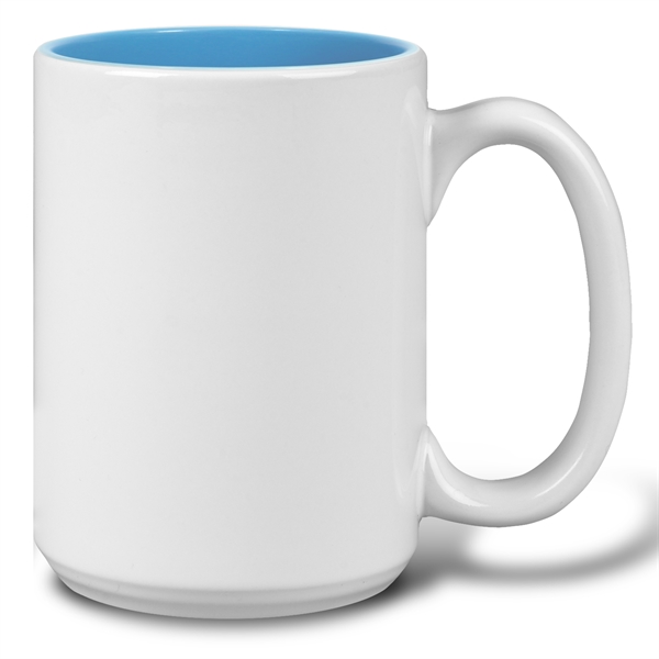 Custom 15 Oz. Two Tone Coffee Mug