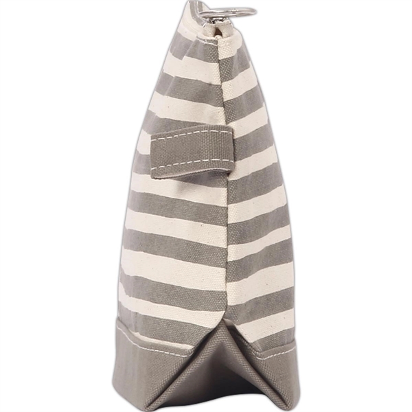 Lightweight Stripe Canvas Travel Makeup Cosmetic Pouch - Lightweight Stripe Canvas Travel Makeup Cosmetic Pouch - Image 23 of 40