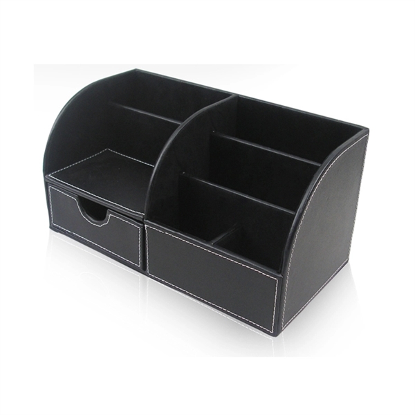 PU Desk Leather Storage Box - PU Desk Leather Storage Box - Image 1 of 1