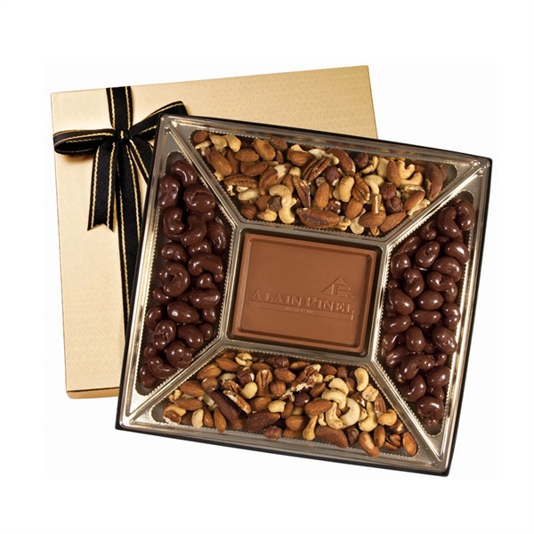 Small Custom Molded Chocolate & Nuts Delights Gift Box Plum Grove