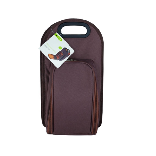 2 Bottle Wine Tote Bag Picnic Set - 2 Bottle Wine Tote Bag Picnic Set - Image 1 of 1