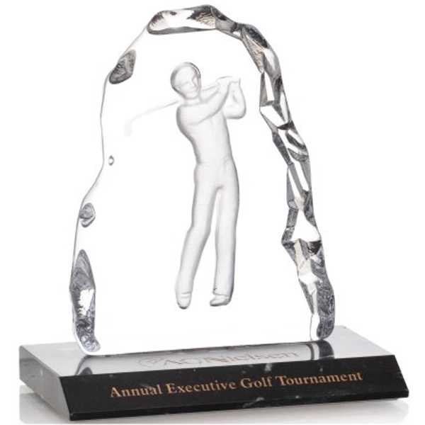 Golfer Iceberg Award on Marble -Male - Golfer Iceberg Award on Marble -Male - Image 0 of 1