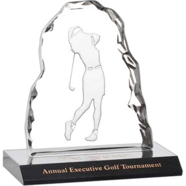 Golfer Iceberg Award on Marble -Female - Golfer Iceberg Award on Marble -Female - Image 0 of 2