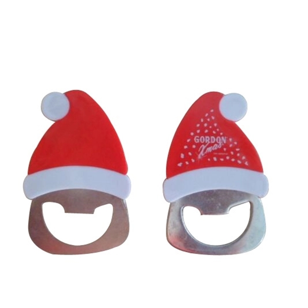 Christmas Hat Shaped bottle opener - Christmas Hat Shaped bottle opener - Image 0 of 1