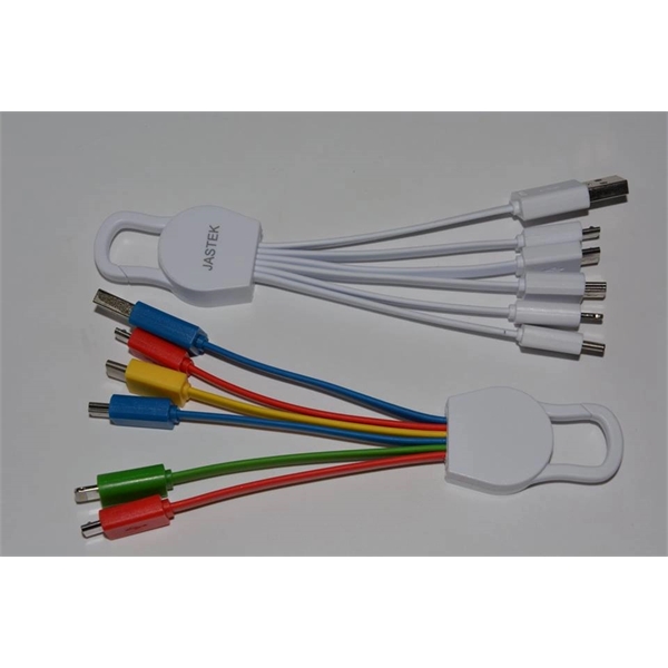 Advanced 4 in 1 Carabiner USB Charging Cable w/ Type C port - Advanced 4 in 1 Carabiner USB Charging Cable w/ Type C port - Image 2 of 2