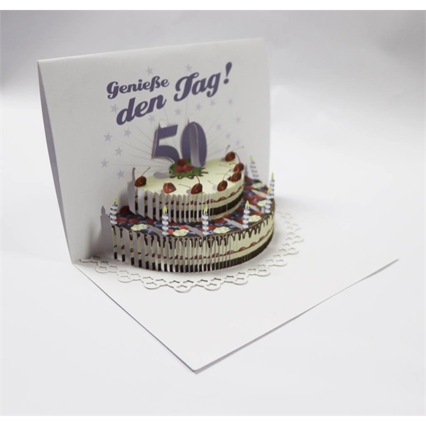 3D Birthday Cake Greeting Card - 3D Birthday Cake Greeting Card - Image 0 of 0