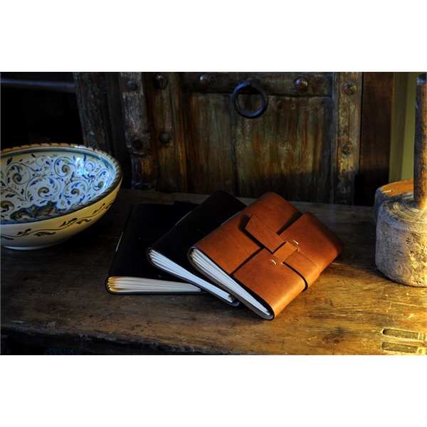 Vachetta Italian Leather Handmade Snap-Close Journal - Terra - Vachetta Italian Leather Handmade Snap-Close Journal - Terra - Image 0 of 3