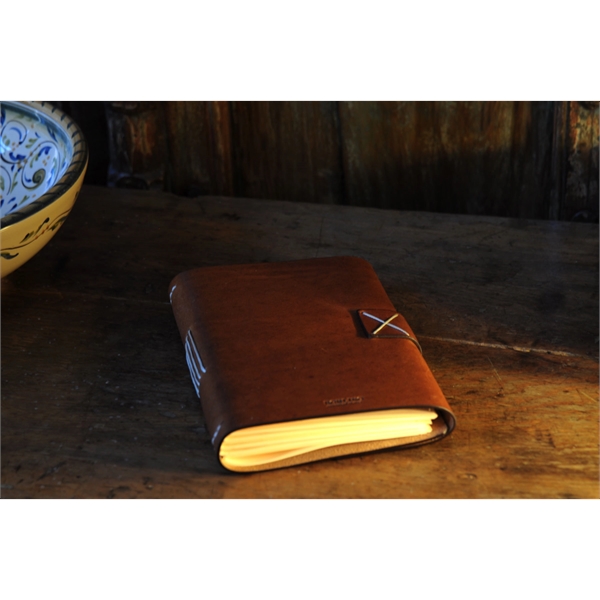 Vachetta Italian Leather Handmade Snap-Close Journal - Terra - Vachetta Italian Leather Handmade Snap-Close Journal - Terra - Image 2 of 3
