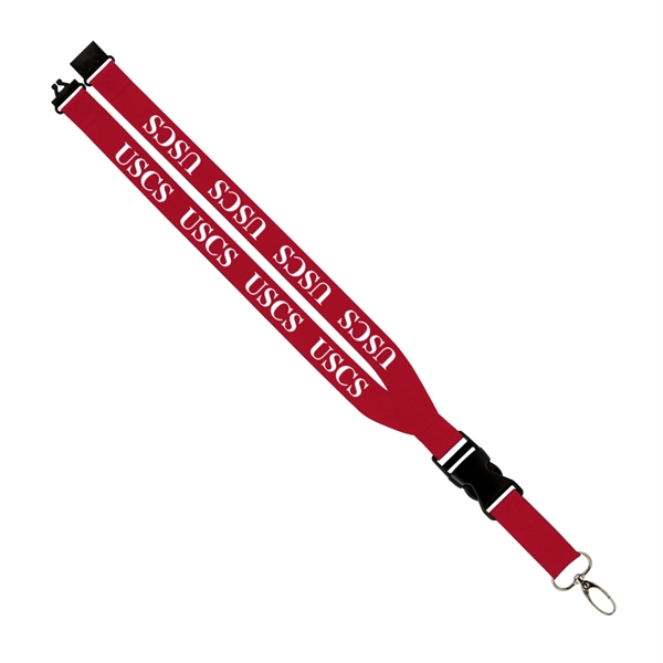 Maverick 1" Polyester Lanyard - Maverick 1" Polyester Lanyard - Image 3 of 4