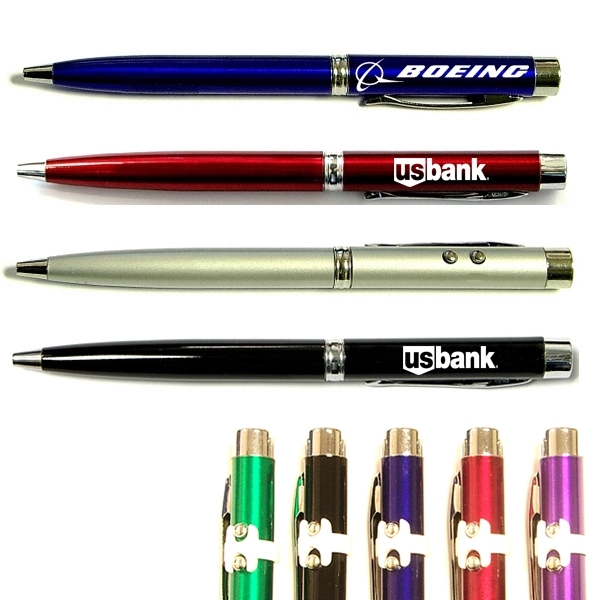 Twist action pen with laser pointer and flashlight - Twist action pen with laser pointer and flashlight - Image 0 of 5