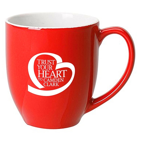 15oz.Ceramic Dishwasher-Safe Bistro Mug w/ Handle for Coffee - 15oz.Ceramic Dishwasher-Safe Bistro Mug w/ Handle for Coffee - Image 9 of 9