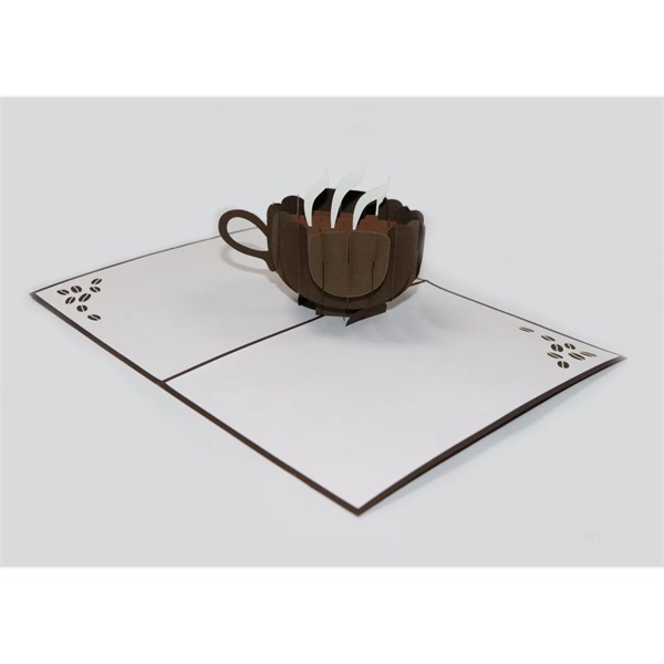 3D Coffee Cup Greeting Card - 3D Coffee Cup Greeting Card - Image 1 of 1