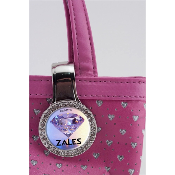 Safe Key-Pur Bag Hanger with Bling - Safe Key-Pur Bag Hanger with Bling - Image 2 of 4