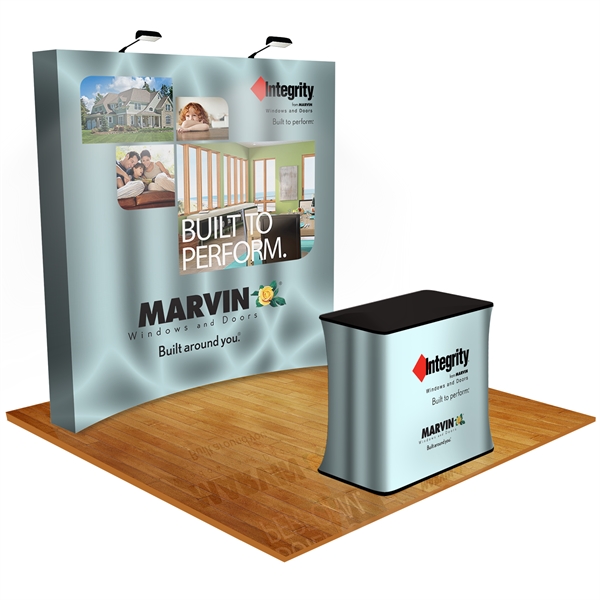 8X8 and 8X10 Pop Up Fabric Display Curved Graphic Kit - 8X8 and 8X10 Pop Up Fabric Display Curved Graphic Kit - Image 0 of 6