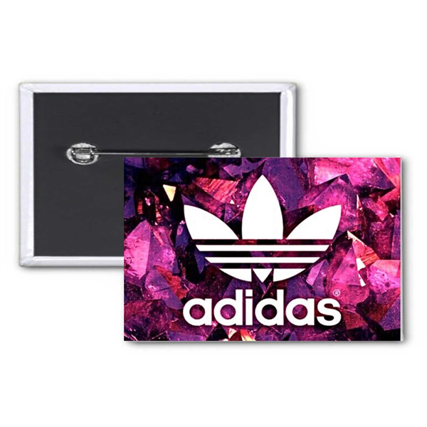 2" x 3" Inch Rectangle Custom Buttons - 2" x 3" Inch Rectangle Custom Buttons - Image 0 of 1