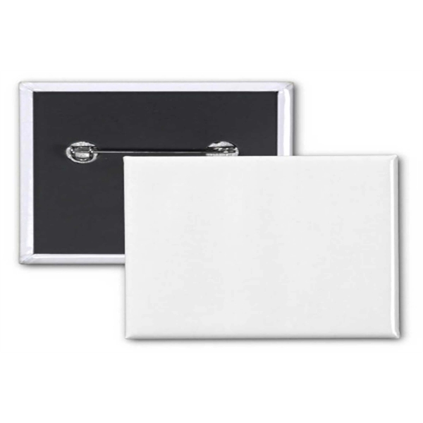2" x 3" Inch Rectangle Custom Buttons - 2" x 3" Inch Rectangle Custom Buttons - Image 1 of 1