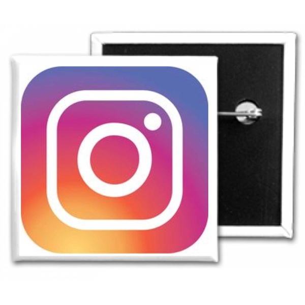 2" x 2" Inch Square Custom Button- 72 HR Rush Delivery! - 2" x 2" Inch Square Custom Button- 72 HR Rush Delivery! - Image 0 of 1
