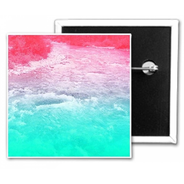 3" x 3" Inch Square Custom Button - 3" x 3" Inch Square Custom Button - Image 0 of 1