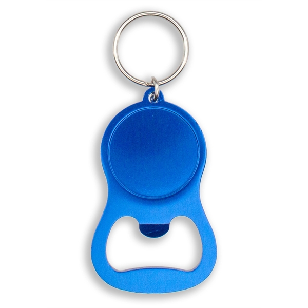 Colorful Aluminum Bottle Opener w/ Key Ring