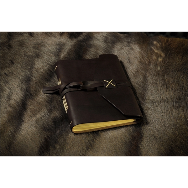 Italian Leather Handmade Large Journal - Walnut - Italian Leather Handmade Large Journal - Walnut - Image 0 of 2