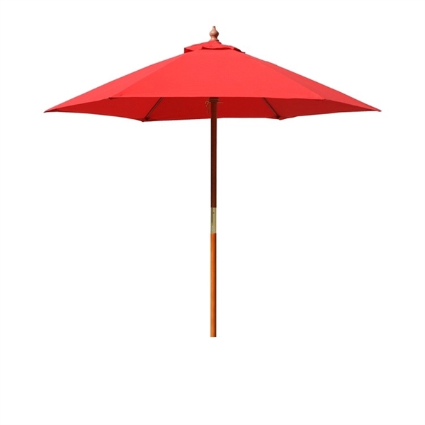7 ft Rd FR Custom Printed Umbrella, 6 Ribs, Blank - 7 ft Rd FR Custom Printed Umbrella, 6 Ribs, Blank - Image 1 of 3